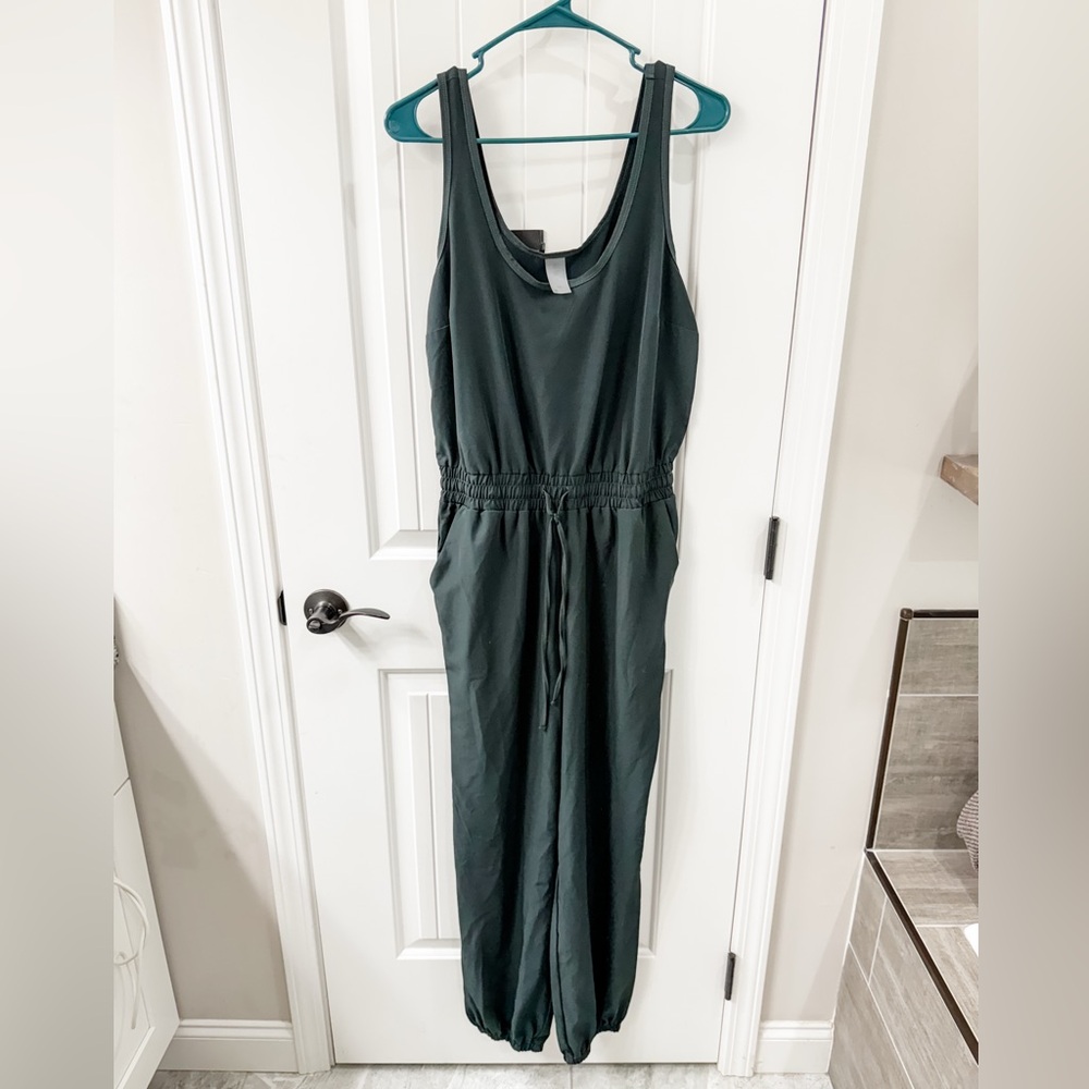 Altar’d State AS Revival Dark Green Sleeveless Pants Jumpsuit XL